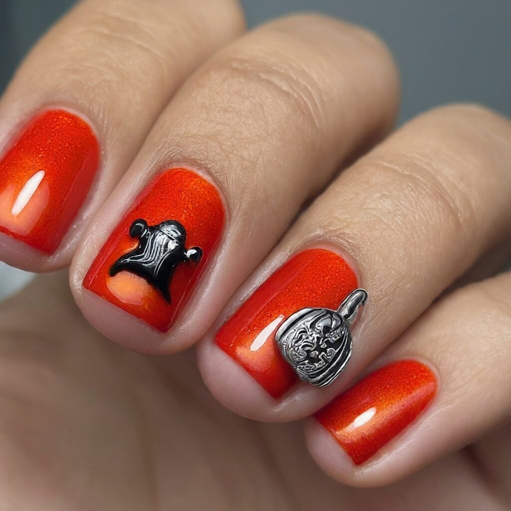 Red Halloween Nails